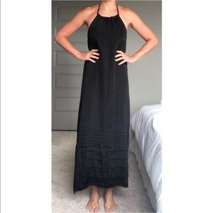 NWT HALSTON Halter Maxi Dress